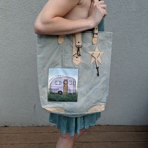 Vintage Addiction Recycled Canvas Tote